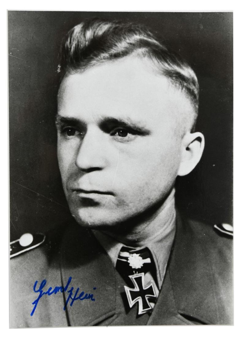 Signature of Wehrmacht Heer KC-OLC Recipient 'Gerhard Hein'