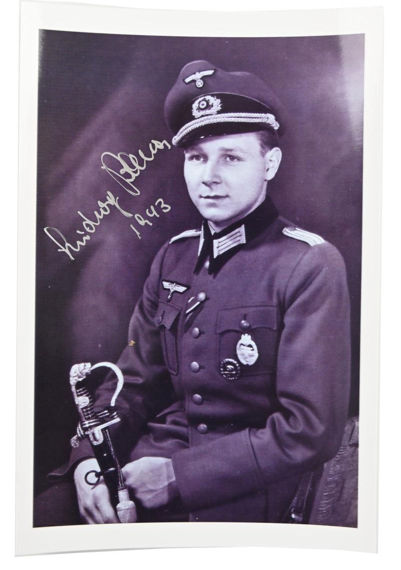 Signature of Wehrmacht Heer KC Recipient 'Ludwig Bauer'