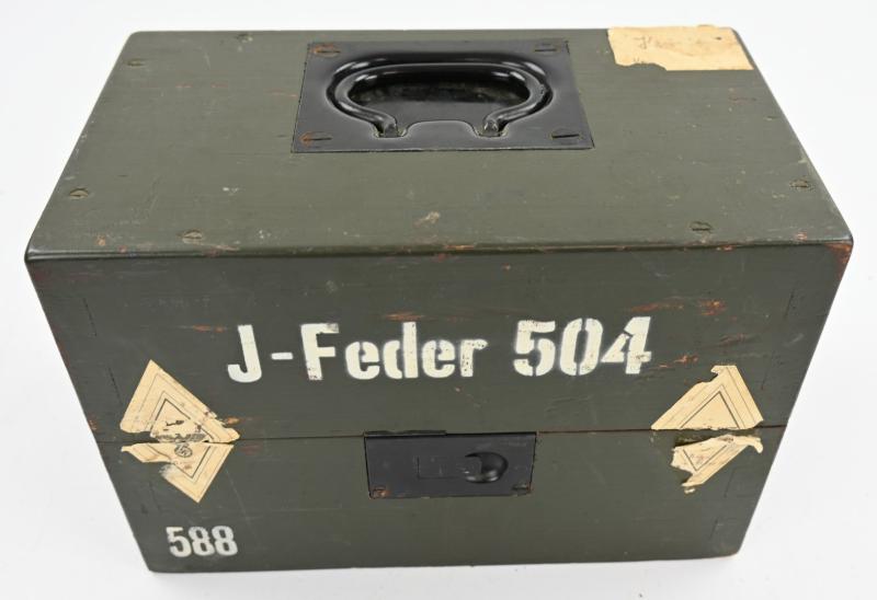 German WW2 J-Feder 504 Time Fuze Box with Installation Key