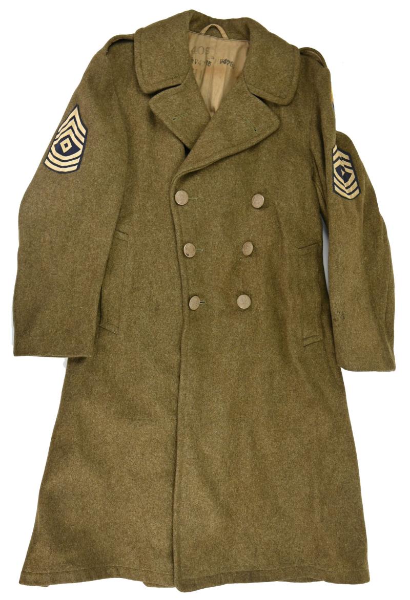 US WW2 Enlisted Men Wool Greatcoat 103rd Infantry Division