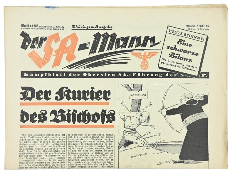 German Newspaper der SA-Mann 3 Juli 1937