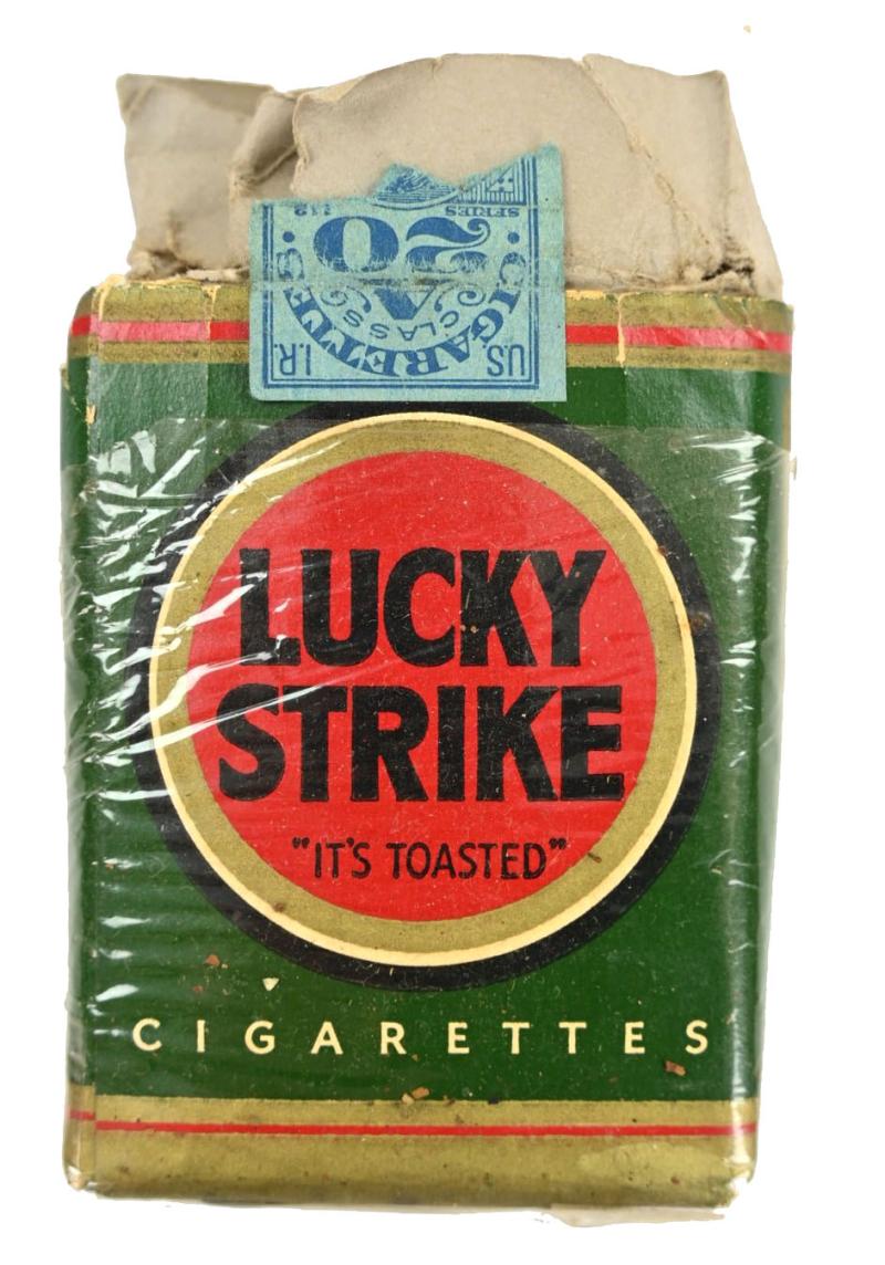 US WW2 Package of Lucky Strike Cigarets