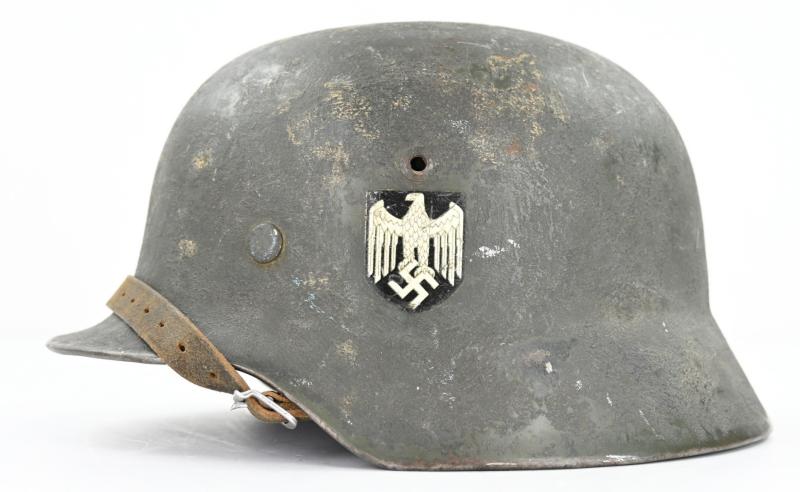 German WH M35 Single Decal (Re-Issued) Camo Combat Helmet