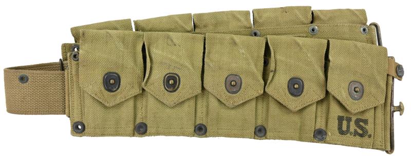 US WW2 M1 Garand Ammo Belt 1944