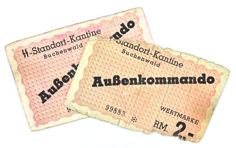 German SS Concentration Camp Banknote Buchenwald