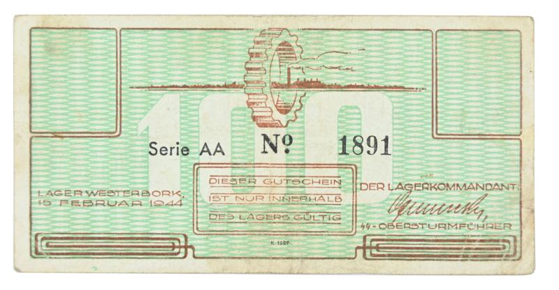 Dutch / German Camp Westerbork Banknote