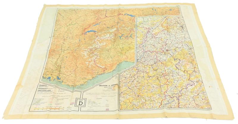 USAAF WW2 Pilot Escape Map 43D/F