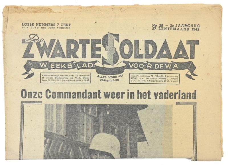 Dutch SS Magazine 'De Zwarte Soldaat' 1942