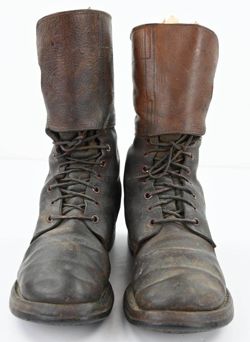 US WW2 Double Buckle Combat Boots 'Francis Gadwood' 10th Mountain Division Italy