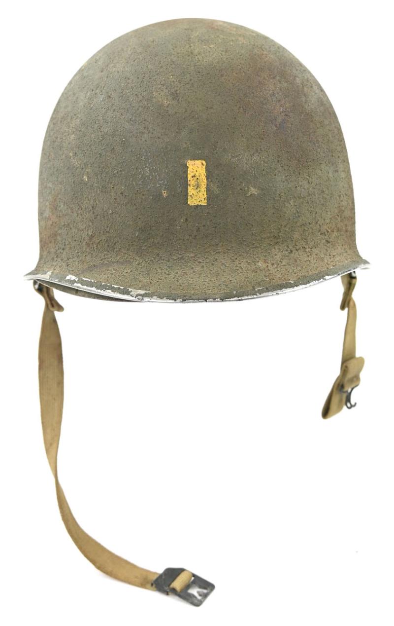 US WW2 Fixed bale Combat Helmet '2nd Lieutenant'