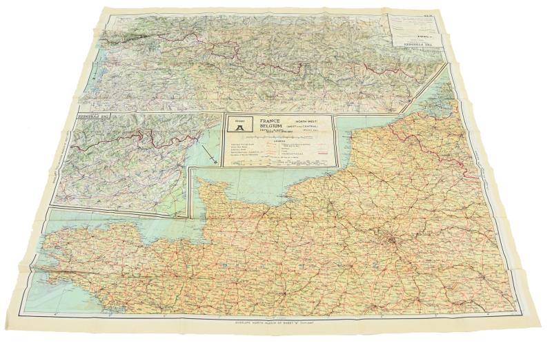 USAAF WW2 Pilot Escape Map FGS A&B Sheet A/B