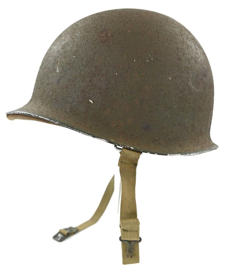 US WW2 Fixed bale Combat Helmet with Hawley Liner