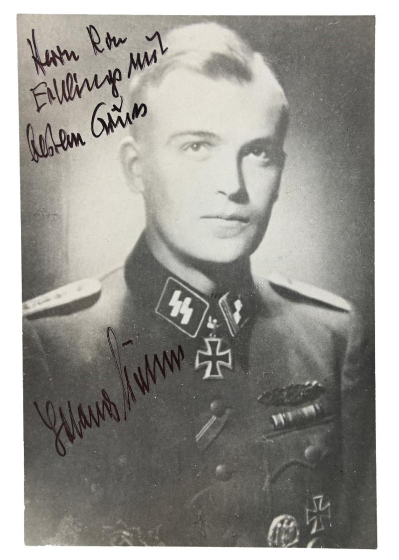 Signature of Waffen-SS KC Recipient 'Johannes Göhler'