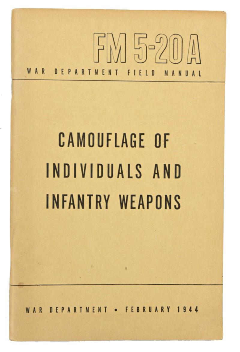 US WW2 Field Manual Basic Camouflage