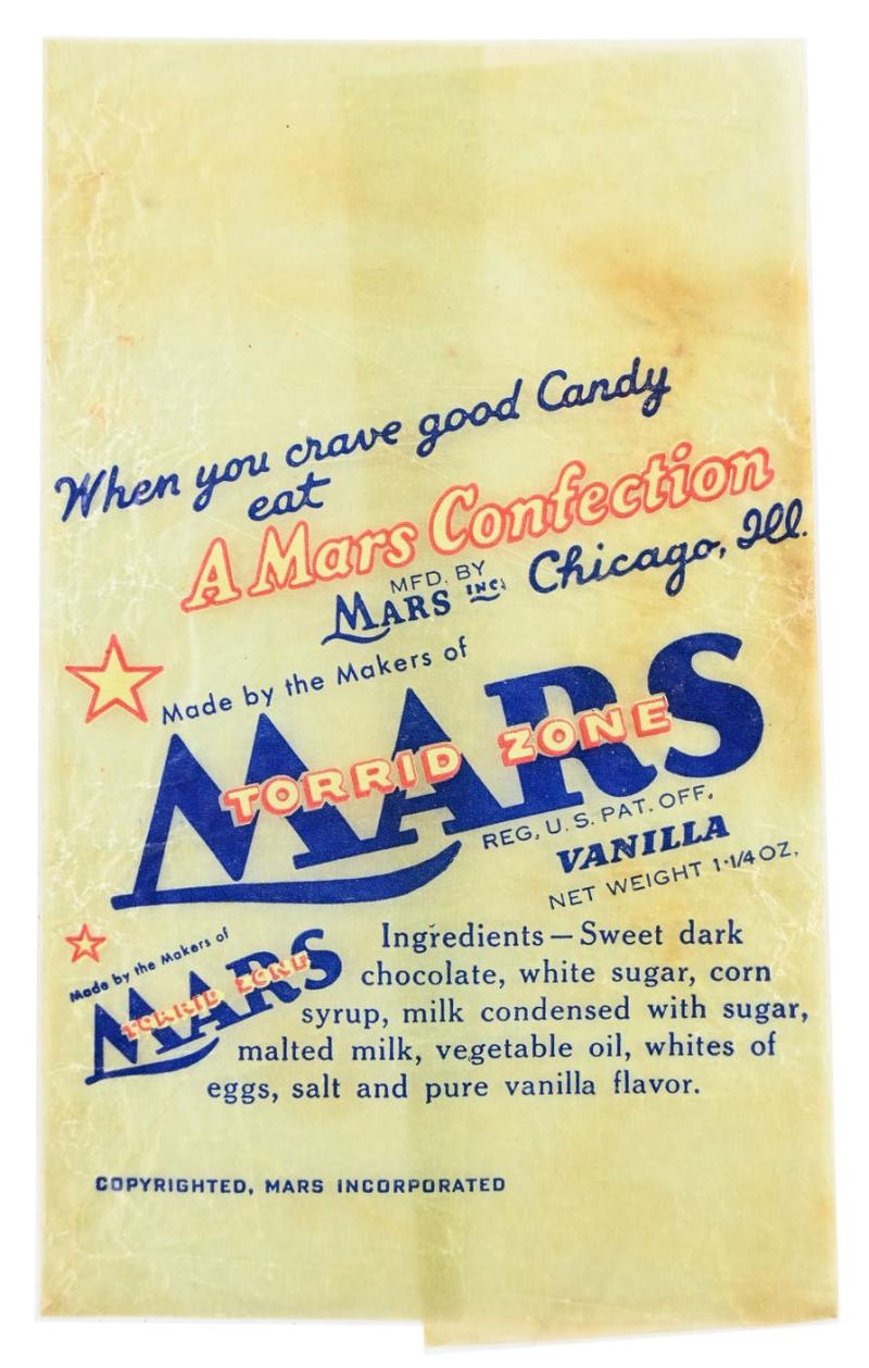 US WW2 Candy Wrap 'Mars'