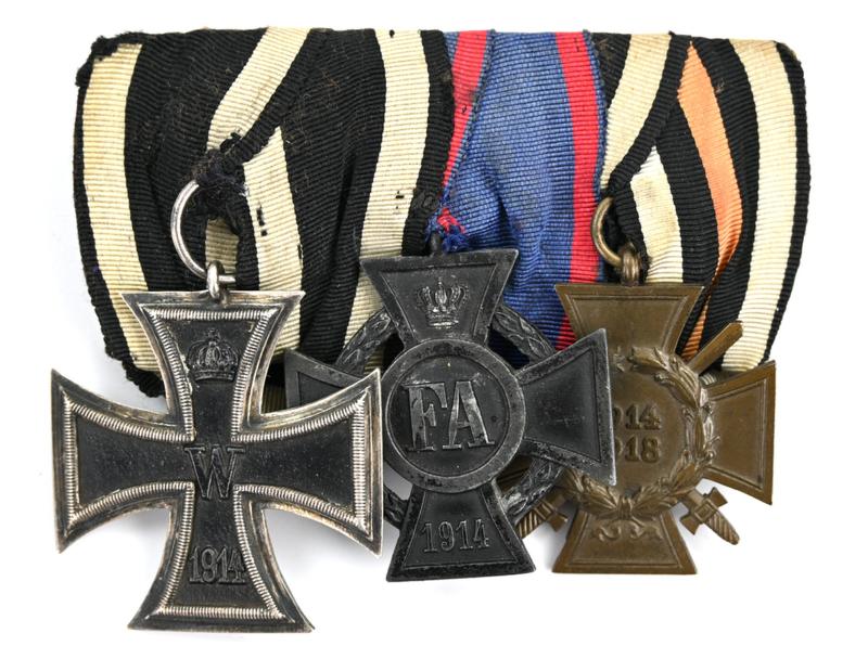 German WW2 3-Piece Medalbar