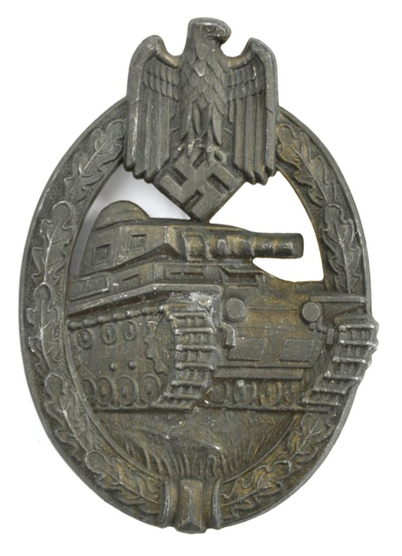 German Panzer Assault Badge in Bronze 'AS'