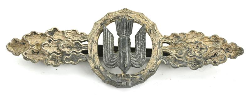 German LW Bomber Clasp in Silver 'R.S&S'