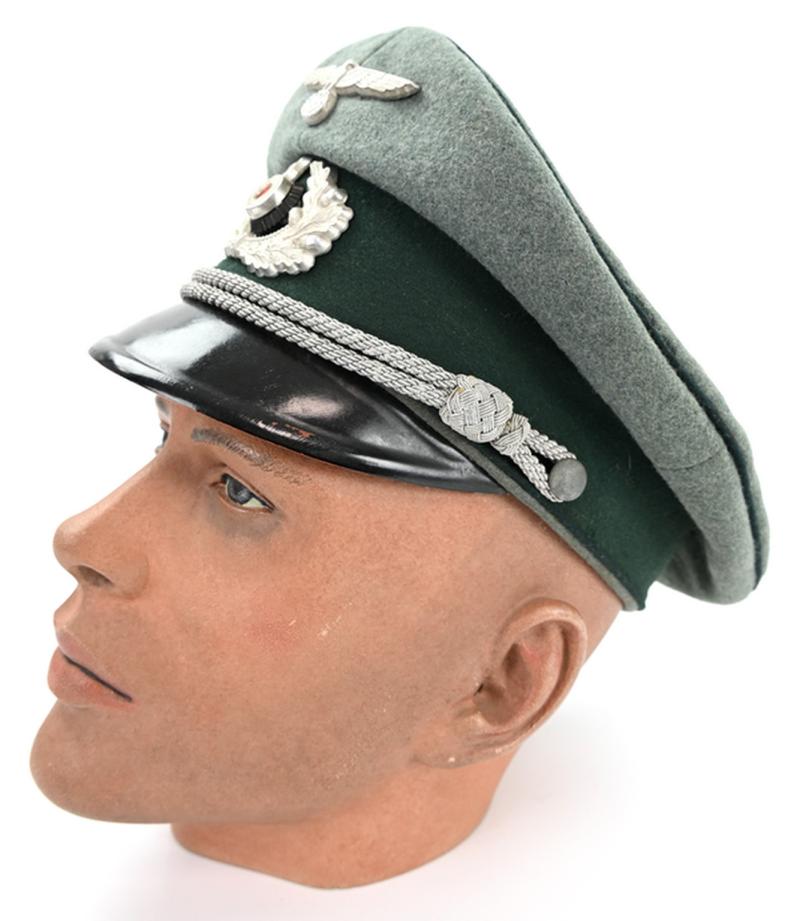 German WH Heer Officer Administrative Visor Cap