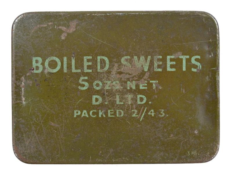 British WW2 Boiled Sweets Tin Can