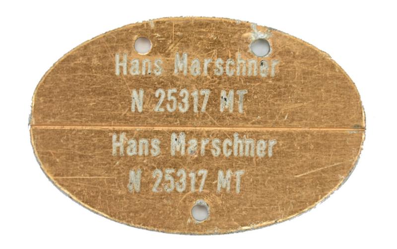 German KM Dog-Tag 'Hans Marchner'
