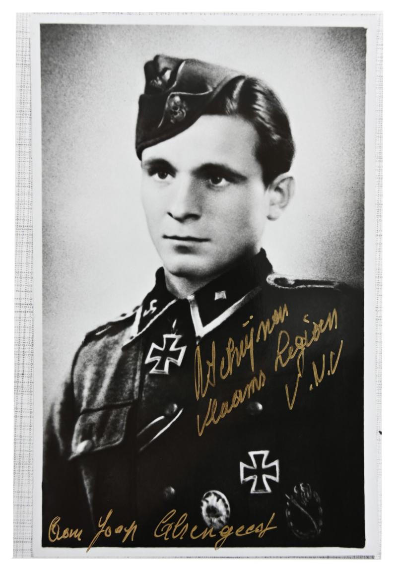 Signature of Belgian Waffen-SS KC Recipient 'Remy Schrijnen'