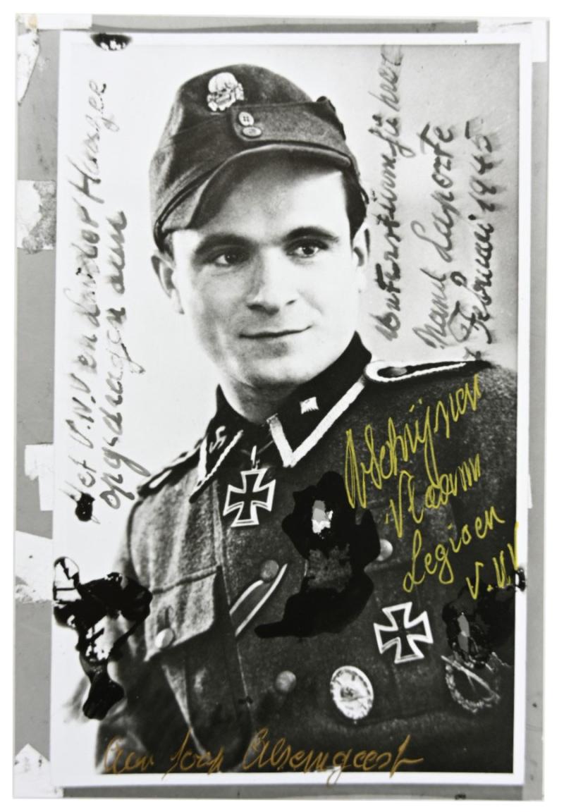 Signature of Belgian Waffen-SS KC Recipient 'Remy Schrijnen'