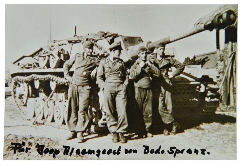 Signature of Wehrmacht Heer KC Recipient 'Bobo Spranz'