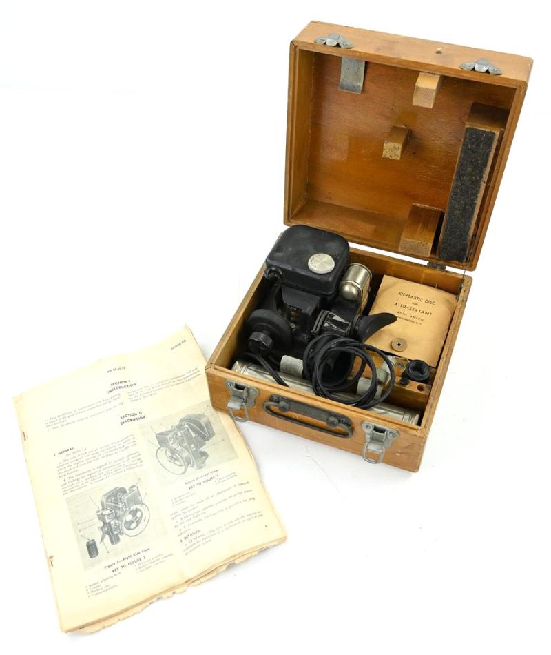 USAAF WW2 A-10A Sextant in original case