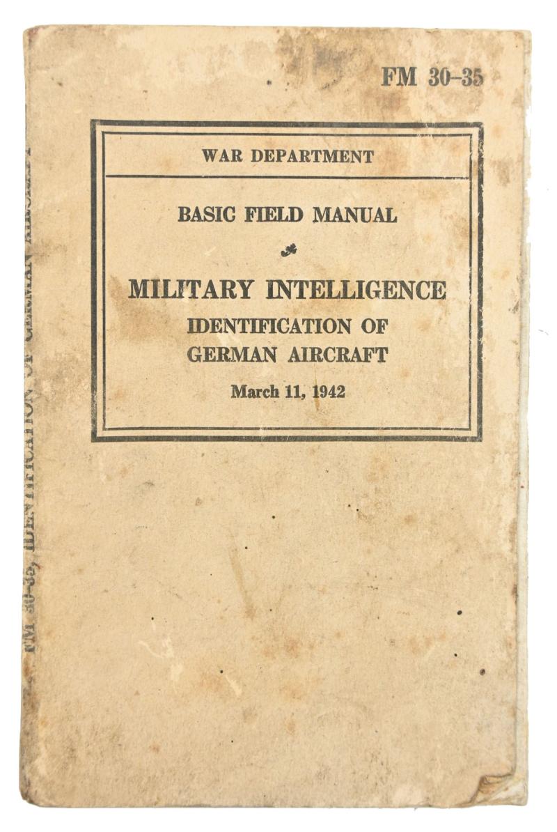 US WW2 Technical Manual FM 30-35 'Military Intelligence'