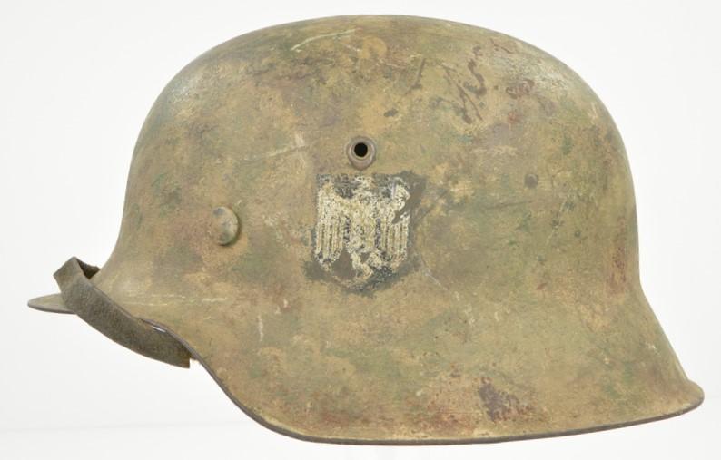 German WH M42 SD Camo Helmet