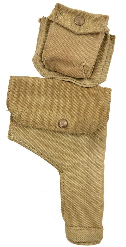 British WW2 Revolver Holster with Ammo Pouch