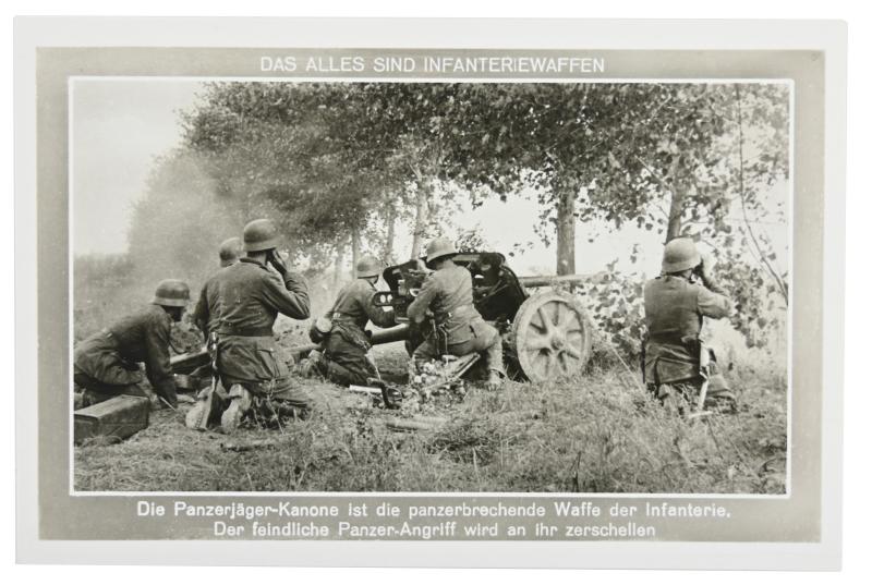 German WH Postcard 'Das alles sind Infantriewaffen'