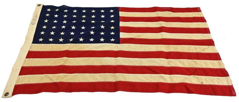 US WW2 48 Star Stars & Stripes National Flag 'Bull-dog'