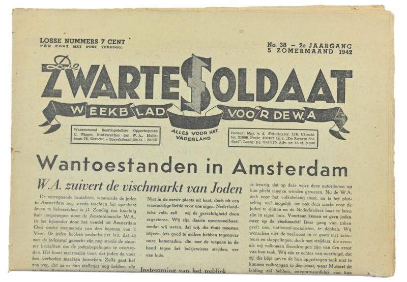 Dutch SS Magazine 'De Zwarte Soldaat' 1942