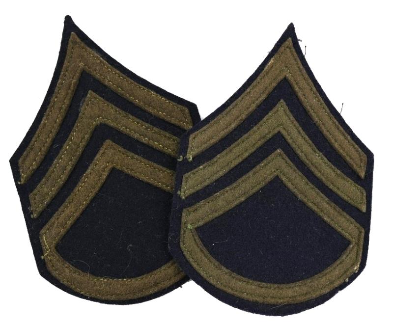 US WW2 Sergeant Chevron Set