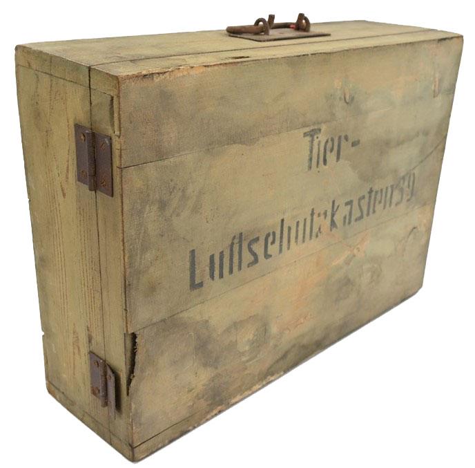 German LS Wooden Animal Air-raid medical box