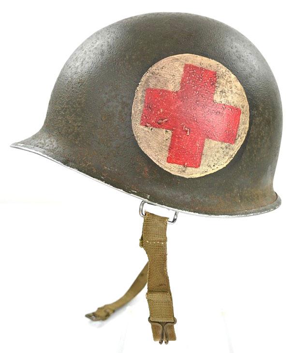 US WW2 M1 Swivel Bale Medic Panel Helmet