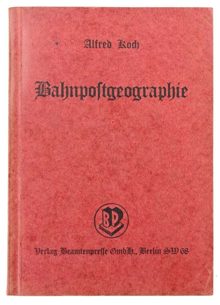 German Reichsbahn Book 'Bahnpostgeographie'