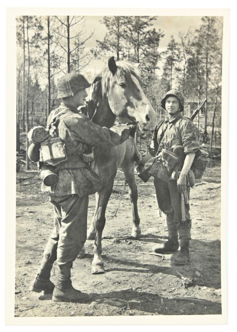 German Waffen-SS Kriegsberichter Postcard 'Unsere Waffen-SS'