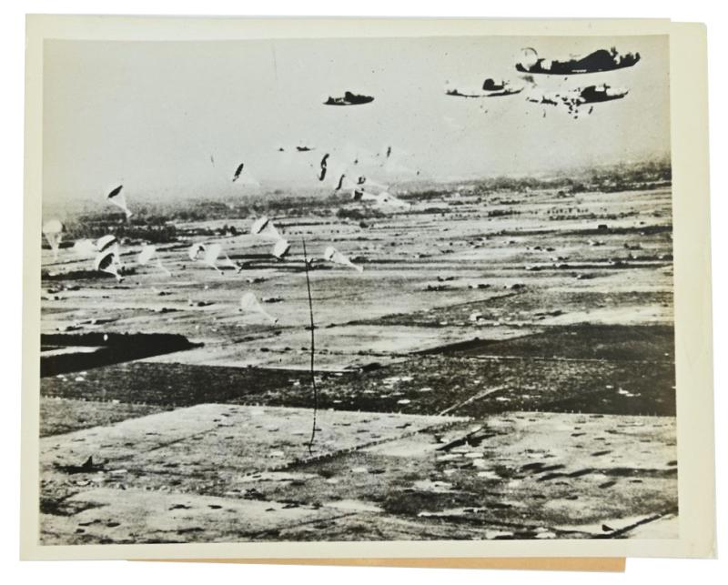 US WW2 Market Garden Press Photo 'Supply Drop'