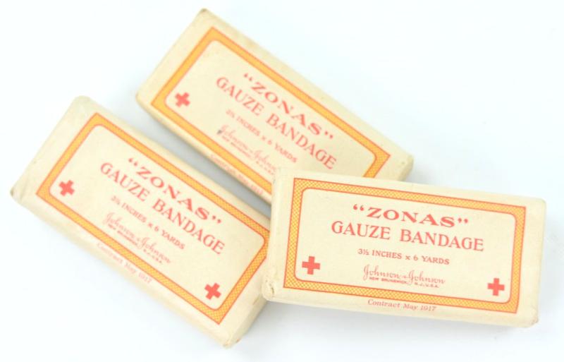 US WW1 First Aid Gauze bandage 'Zonas'