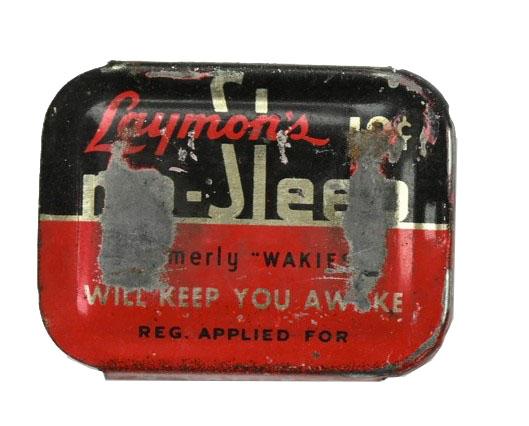 US WW2 Leymon's  No-Sleep Tablets  Package