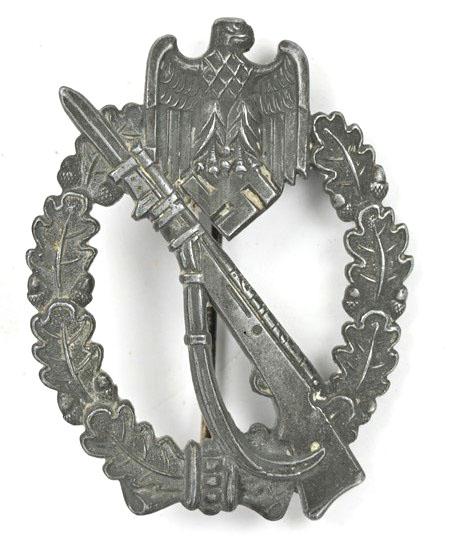 German Infantry Assault Badge in Silver 'Fritz Zimmermann'.'