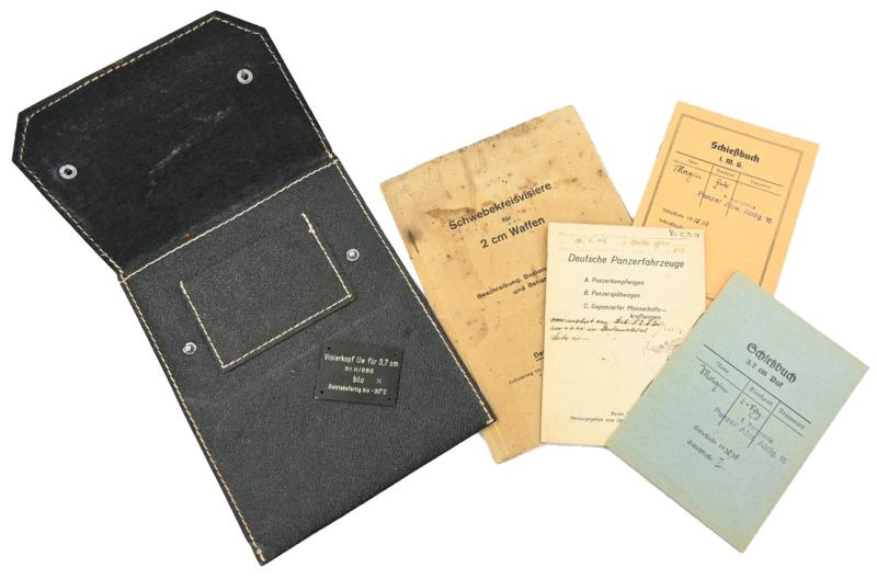 German WH Z.m.P. Map Set with Panzer Documents