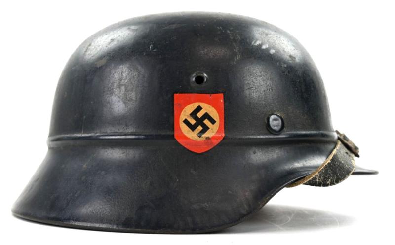 German M35 DD Police Beaded Helmet