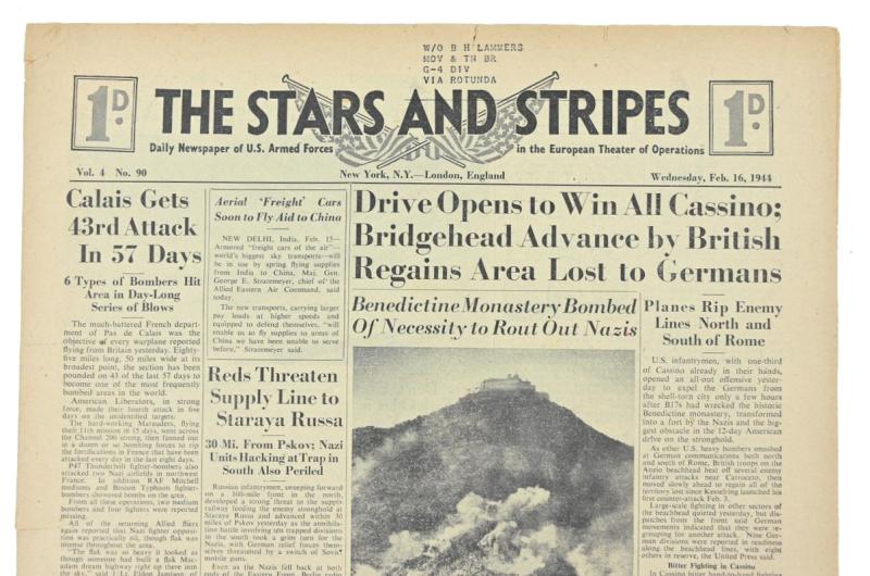 US WW2 The Stars and Stripes Newspaper