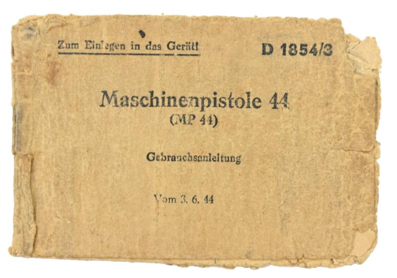 German WH MP44 Instruction Manual