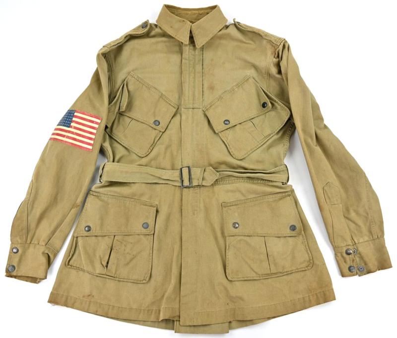 US WW2 82nd Airborne M42 Jumpjacket with Armflag