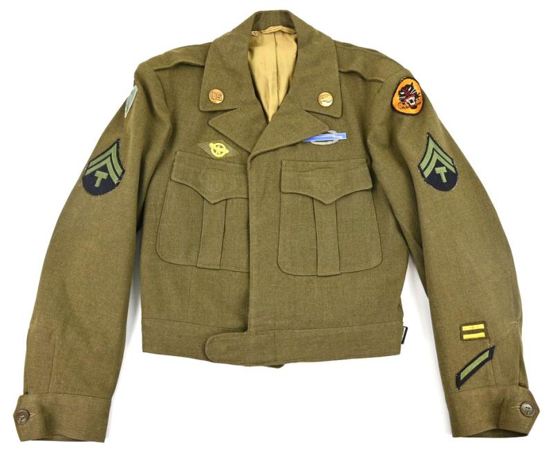 US WW2 IKE Service Dress 36th Infantry/ Tankdestroyer